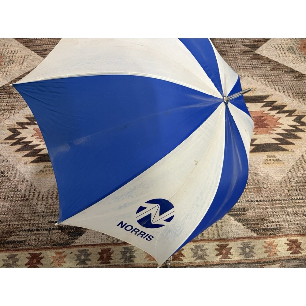 2 Vintage Umbrellas Newspaper Umbrella Cartoon Comic Strip Print Wood Handle - Picture 2 of 9